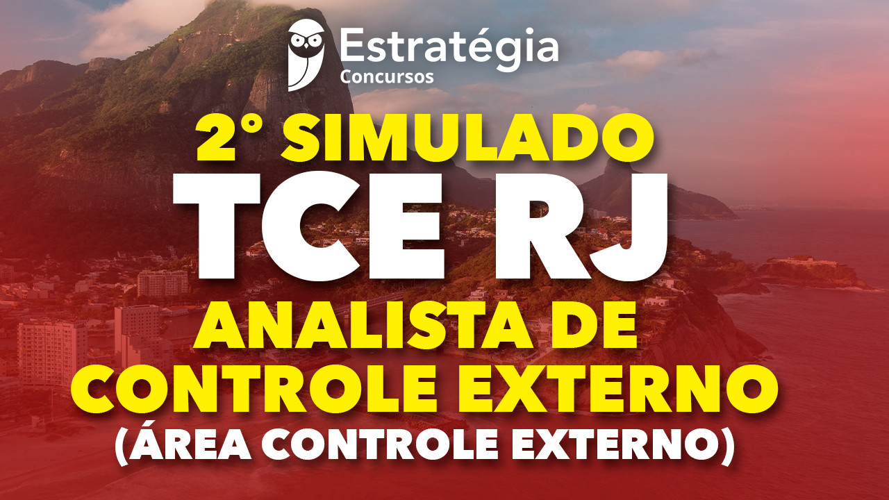 Simulado Tce Rj Analista De Controle Externo Rea De Controle