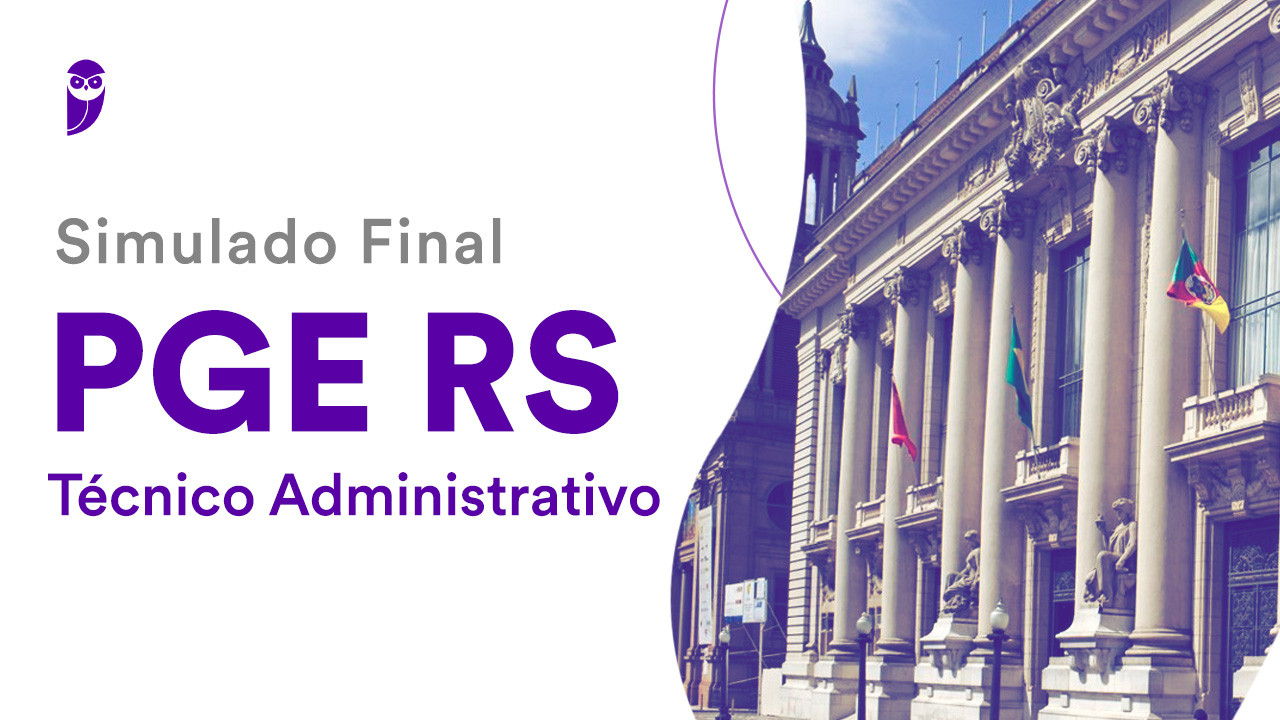 Simulado Final Pge Rs T Cnico Administrativo Neste Domingo