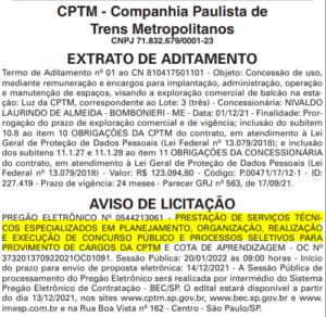 Concurso Cptm Iniciado Processo Para Escolha Da Banca