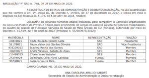 Concurso Funsau Ms Comiss O Formada Para Vagas