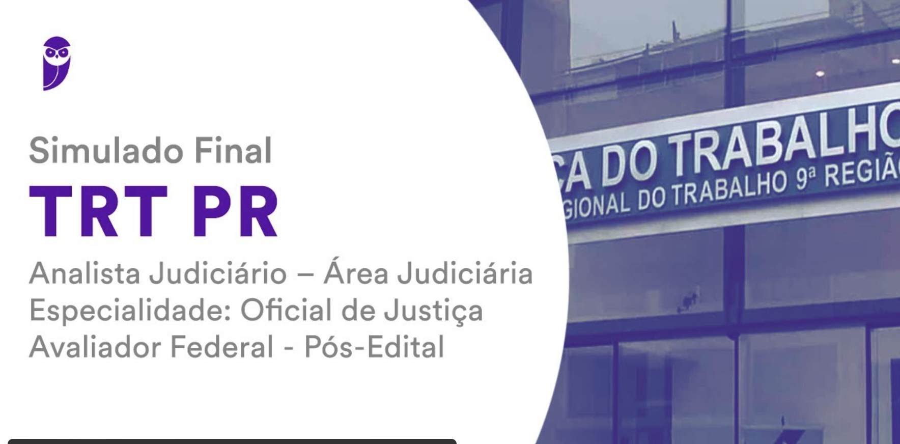 Simulado Final TRT PR Analista Judiciário Oficial de Justiça