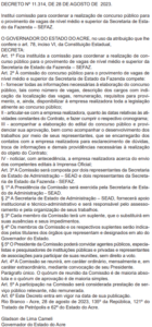 Concurso Sefaz Ac Tem Comiss O Formada Cebraspe A Banca