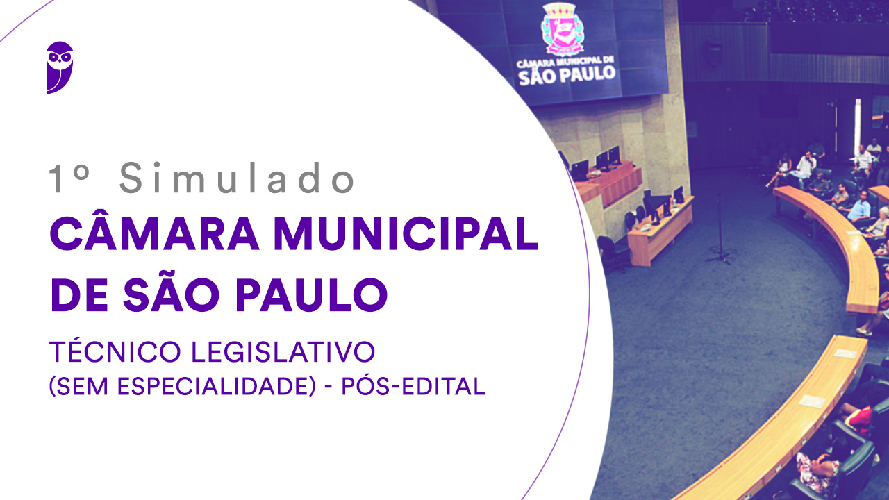 Simulado C Mara Municipal De S O Paulo T Cnico Legislativo