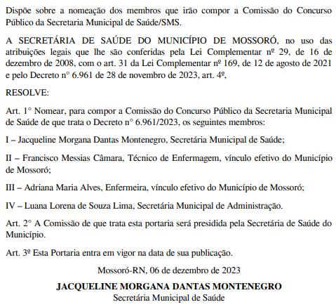 Concurso Mossoró Saúde Idecan é a banca edital em breve