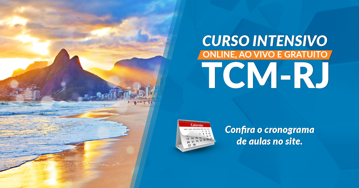 Português gratuito e ao vivo para o TCM-RJ