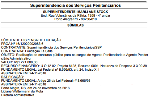 concurso susepe rs