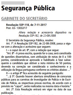 provas concurso pc sp