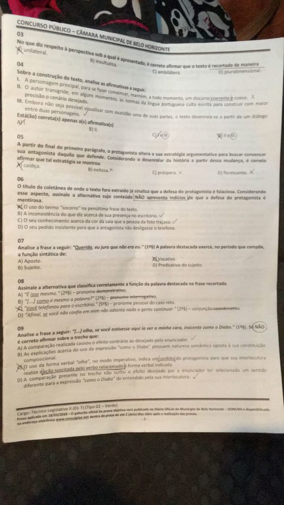 Português Câmara De Bh Tec Leg Ii Prova Comentada Com Recursos