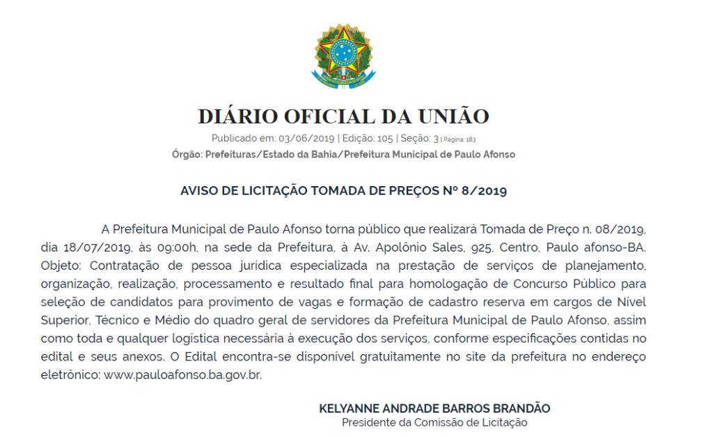 concurso prefeitura de paulo afonso