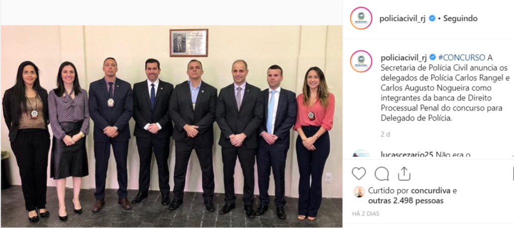 concurso delegado rj membros comissão examinadora