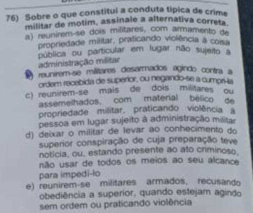 Concurso PM BA, Direito Penal Militar