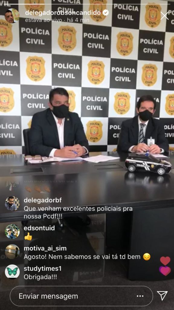 Concurso PCDF Agente: transmissão da assinatura do contrato com o Cebraspe