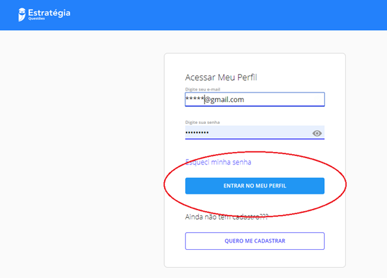 Fazendo o login no SQ