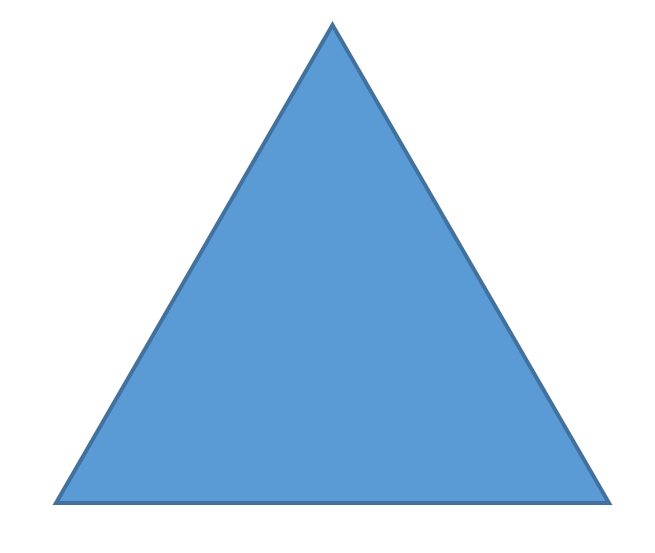 Figura de um triângulo equilátero