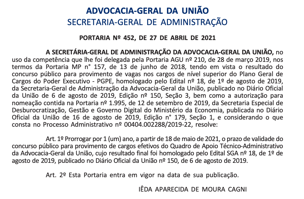 Advocacia Geral da União (AGU) – [Pós Edital] – Estratégia 2023