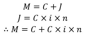 Fórmula para o cálculo do juro simples - Matemática Financeira