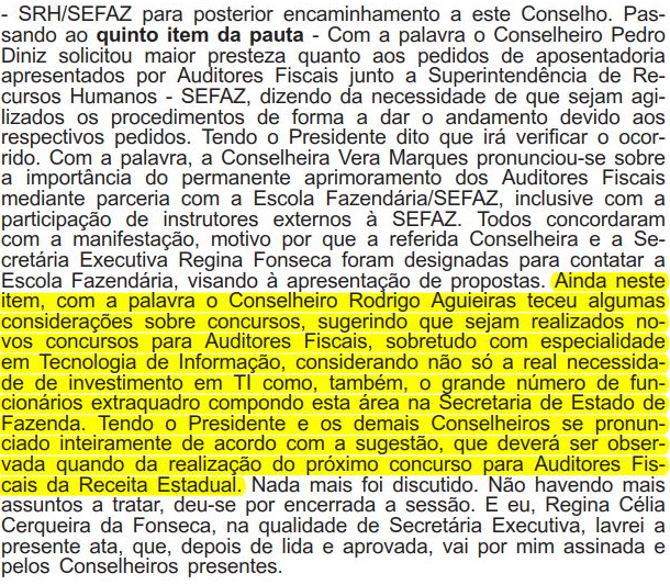 Concurso Sefaz RJ é mencionado em 2019