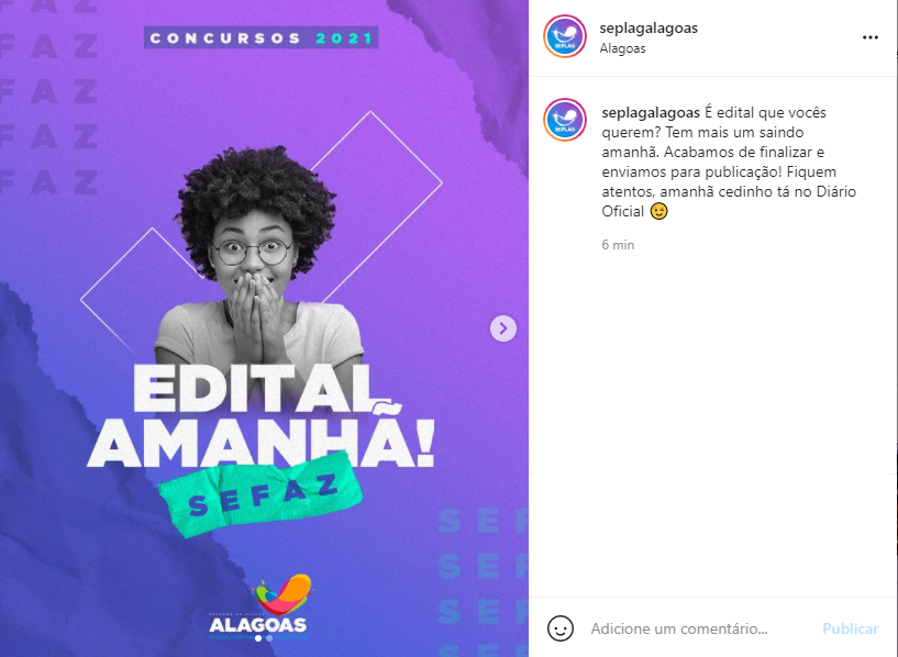 edital concurso sefaz al amanhã