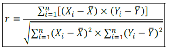 coeficiente de correlação linear de Pearson