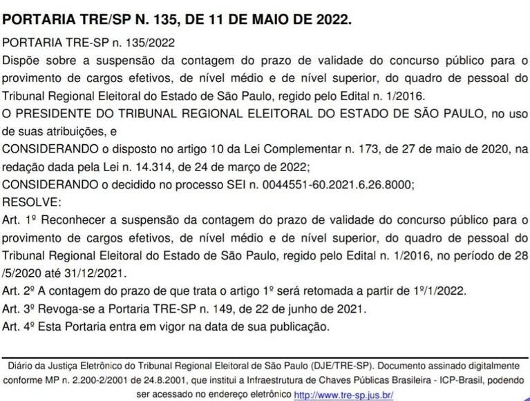 Concurso TRE SP: órgão prevê vagas em edital unificado