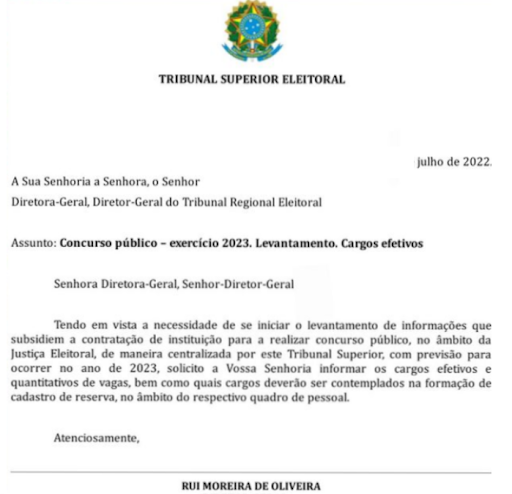 Edital de 18 de maio de 2023: convocação para o Tribunal Superior