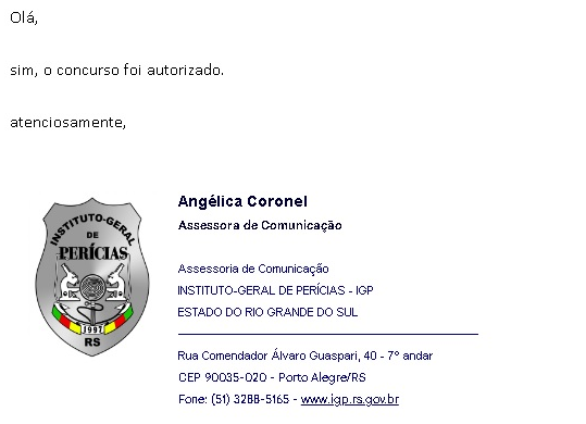 Concurso IGP RS: comissão formada; 40 vagas autorizadas