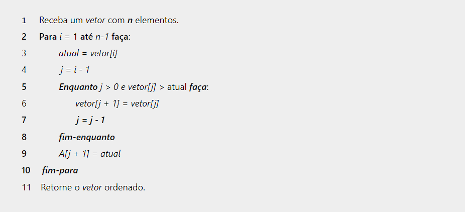 Algoritmos de Ordenação: Resumo para o Concurso BB (TI)