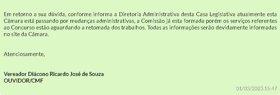 Concurso Câmara de Florianópolis: edital deve ser publicado após mudanças administrativas