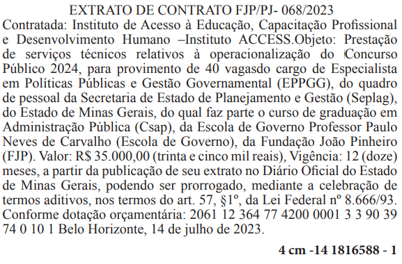 Concurso Seplag MG: novo edital avança mais uma fase; veja!