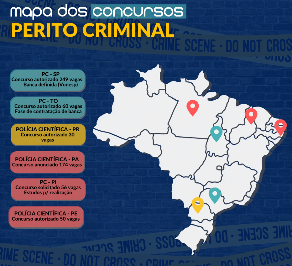 Concurso Perito Criminal - Editais previstos para 2023 e 2024 - Mapa  Concursos