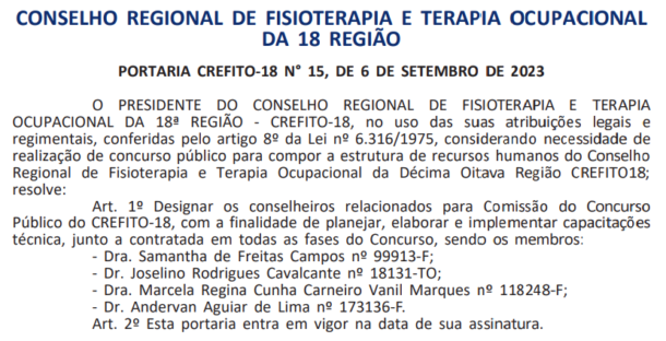 Concurso Crefito Banca Definida Veja Os Detalhes