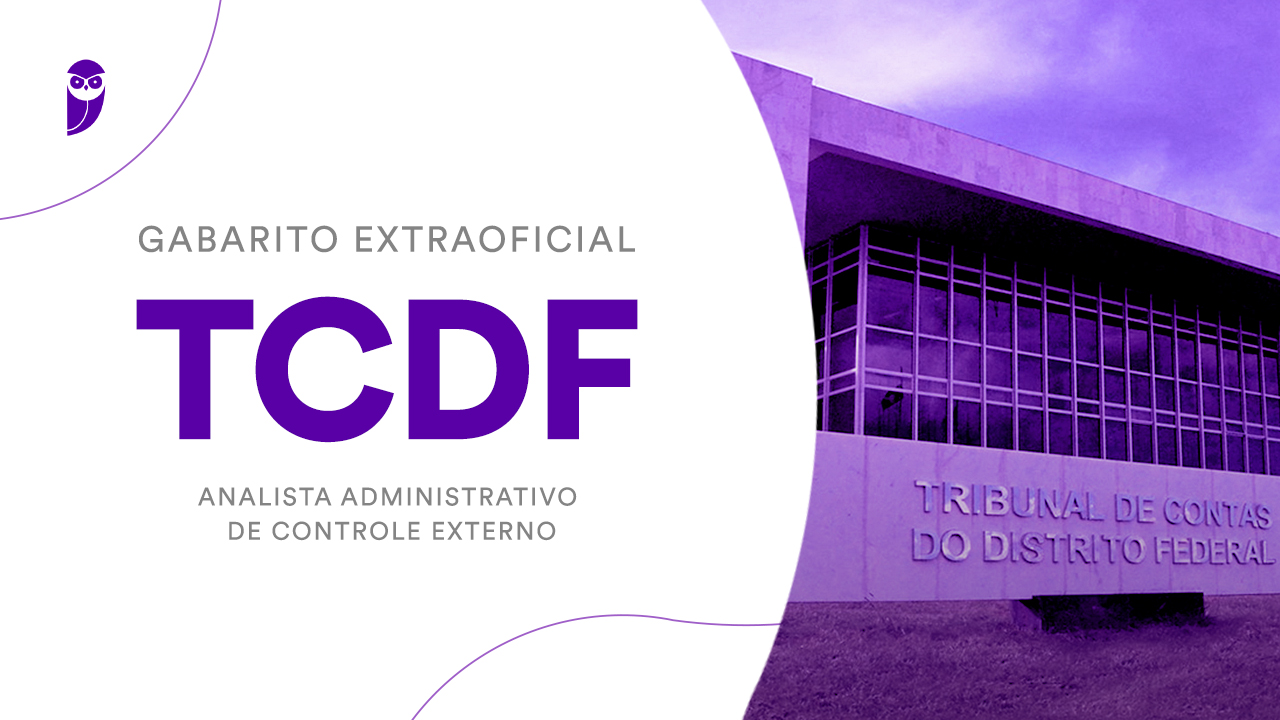 Gabarito TCDF extraoficial: veja a correção!