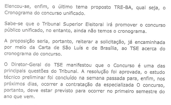 Concurso TSE Unificado: banca em breve!