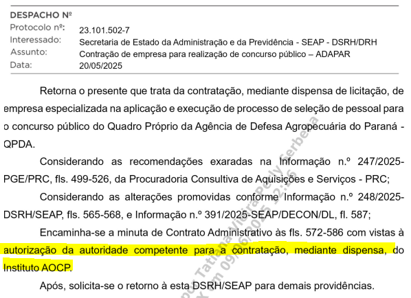 Concurso ADAPAR: banca definida para o próximo edital!