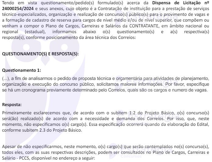 Vagas do concurso Correios ainda serão definidas!