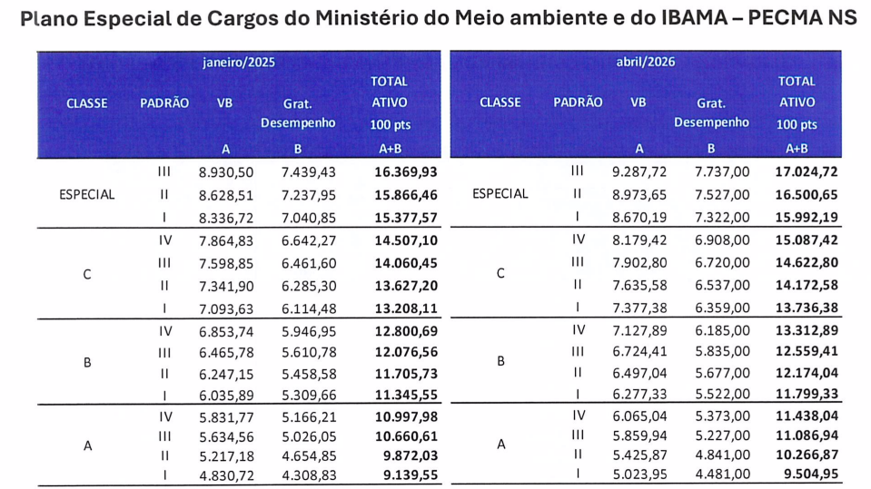 Concurso MMA: acordo reajusta salário e carreira ambiental