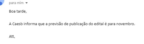 Edital do concurso CAESB é previsto para novembro! 302 vagas