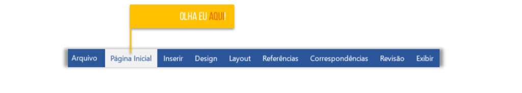 Atalhos do Word - Guia Página Inicial
