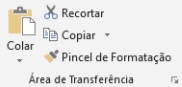 Atalhos do Word - Grupo Área de Transferência