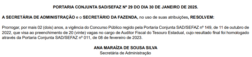 Concurso Sefaz PE tem validade prorrogada até 2027!