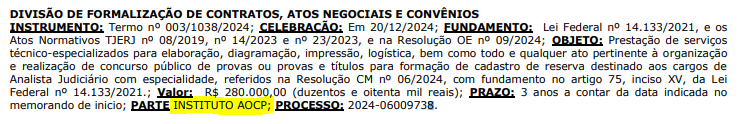 Banca definida para novo edital