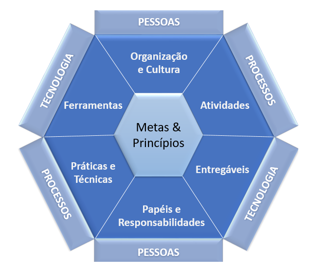 Figura 4 – Hexágono de Fatores Ambientais do DAMA - DMBOK.