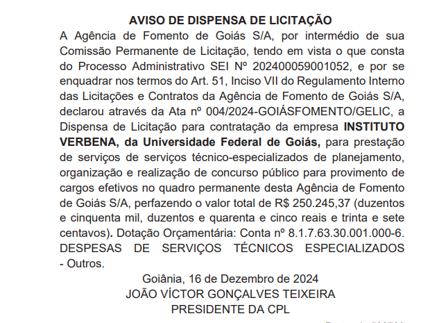 Concurso Agência de Fomento de Goiás: banca definida!