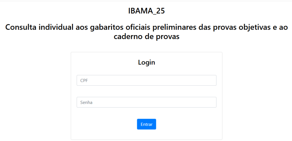 Cebraspe libera consulta aos gabaritos do concurso IBAMA!