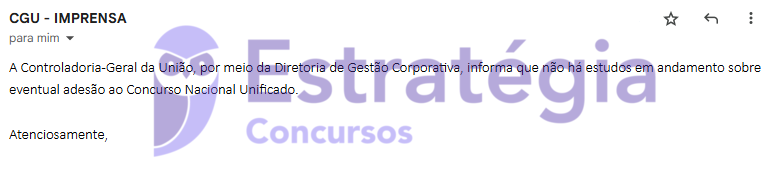 Entenda se o CGU fará adesão ou não ao CNU 2025!