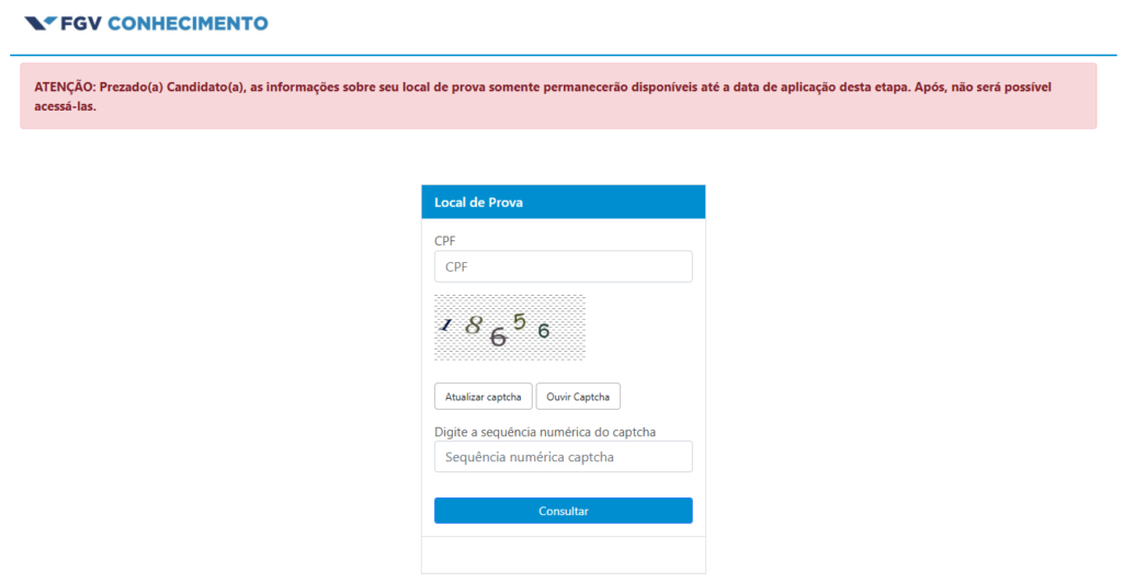 Como consultar meu local de prova do concurso Sefaz PR?