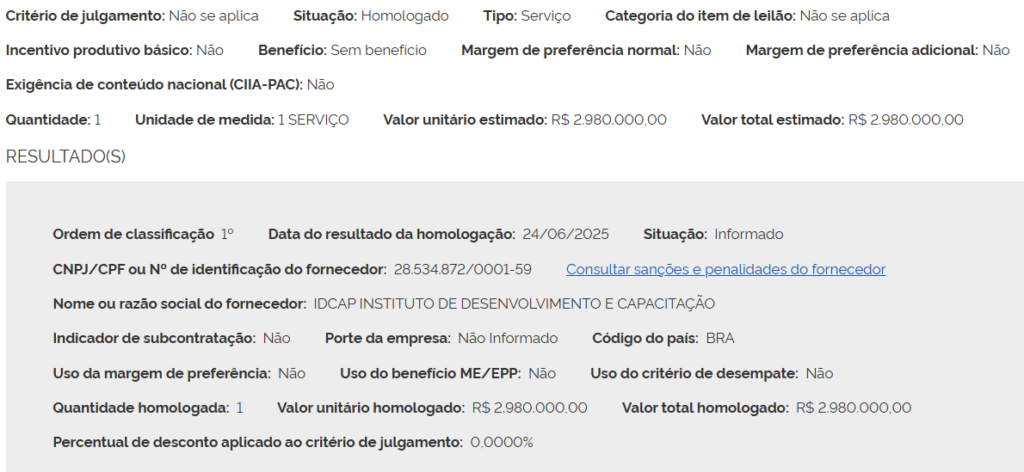 Banca definida do concurso IASES