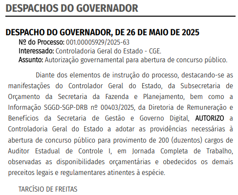 Concurso CGE SP está AUTORIZADO; edital em agosto!