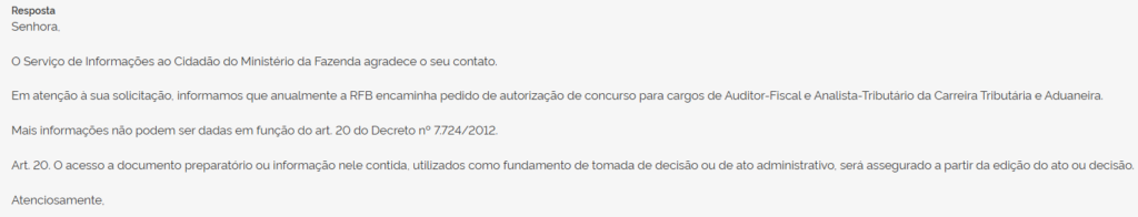 Receita Federal: saiba se foi feito pedido de novo concurso