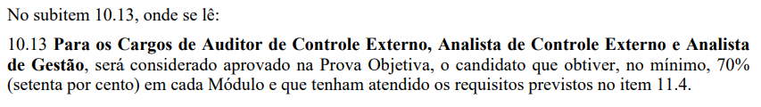 Retificação do concurso TCE PE muda nota mínima da prova!